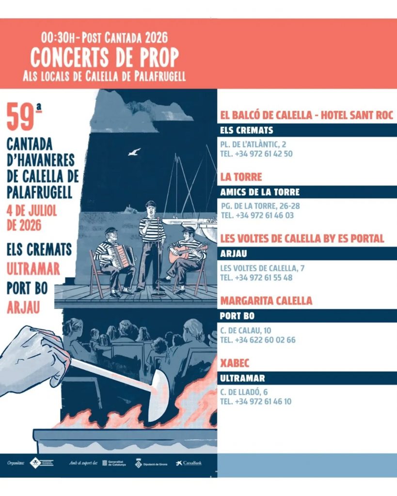 Cartell POST 59º Cantada d'havaneres de Calella de Palafrugell